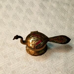 Hindu Peacock Sindoor Box